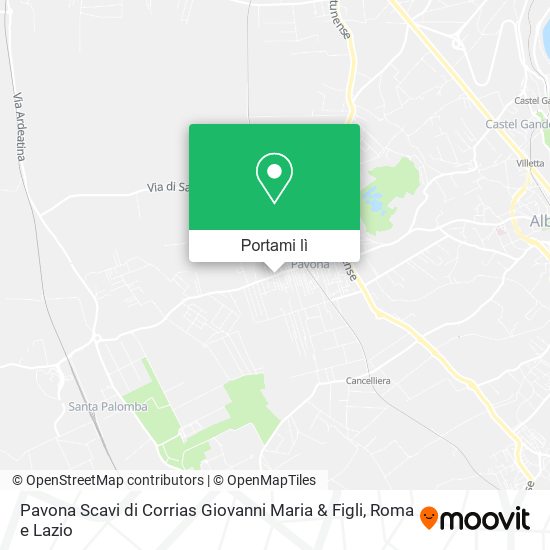 Mappa Pavona Scavi di Corrias Giovanni Maria & Figli