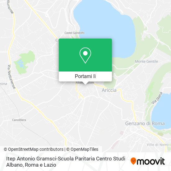 Mappa Itep Antonio Gramsci-Scuola Paritaria Centro Studi Albano