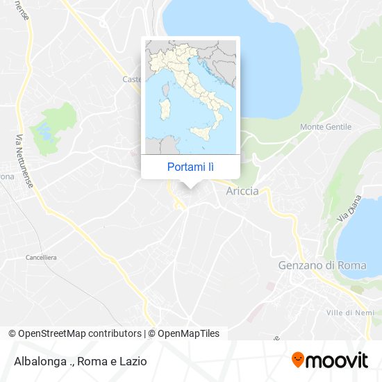 Mappa Albalonga .