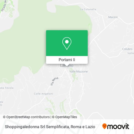 Mappa Shoppingaledonna Srl Semplificata