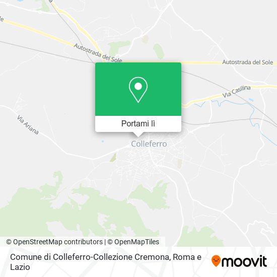 Mappa Comune di Colleferro-Collezione Cremona