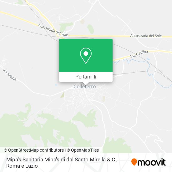 Mappa Mipa's Sanitaria Mipa's di dal Santo Mirella & C.