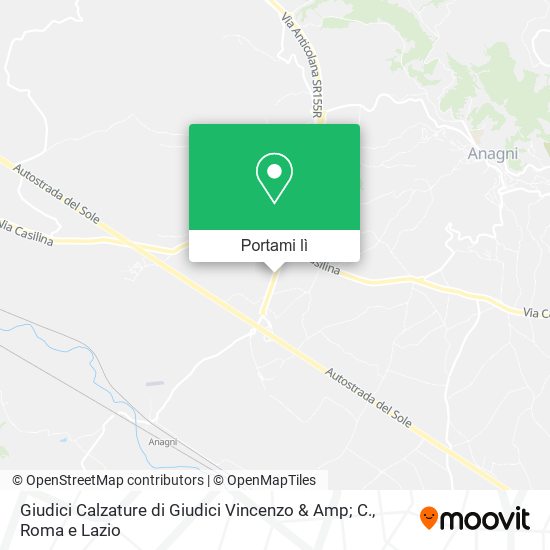 Mappa Giudici Calzature di Giudici Vincenzo & Amp; C.