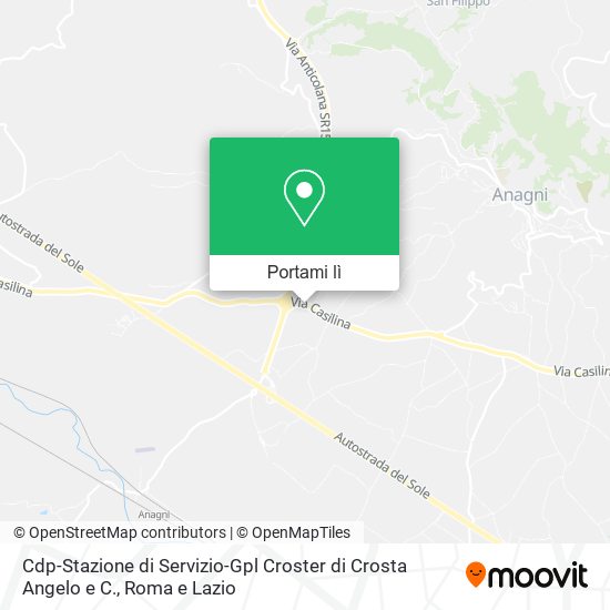 Mappa Cdp-Stazione di Servizio-Gpl Croster di Crosta Angelo e C.