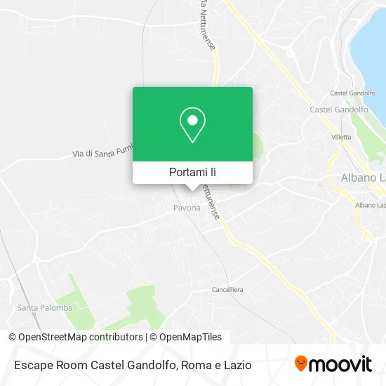 Mappa Escape Room Castel Gandolfo