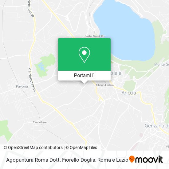 Mappa Agopuntura Roma Dott. Fiorello Doglia