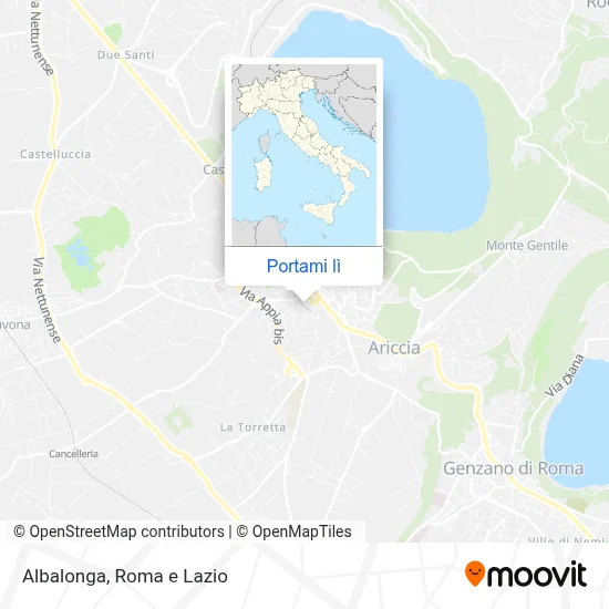 Mappa Albalonga