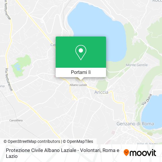 Mappa Protezione Civile Albano Laziale - Volontari
