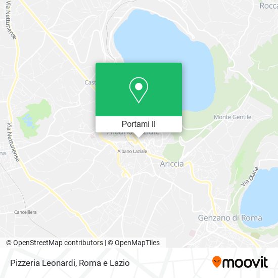 Mappa Pizzeria Leonardi