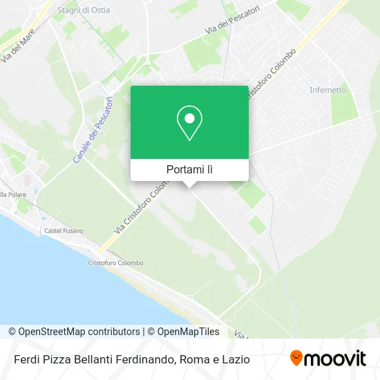 Mappa Ferdi Pizza Bellanti Ferdinando