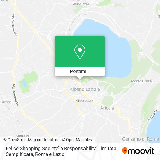 Mappa Felice Shopping Societa' a Responsabilita' Limitata Semplificata