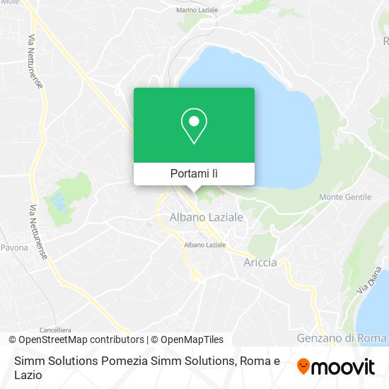 Mappa Simm Solutions Pomezia Simm Solutions