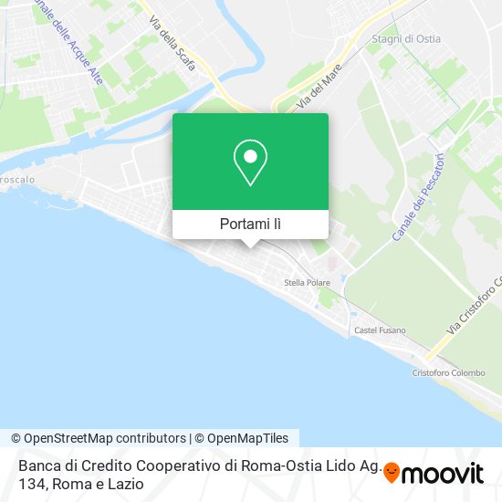 Mappa Banca di Credito Cooperativo di Roma-Ostia Lido Ag. 134