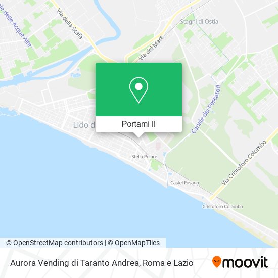 Mappa Aurora Vending di Taranto Andrea