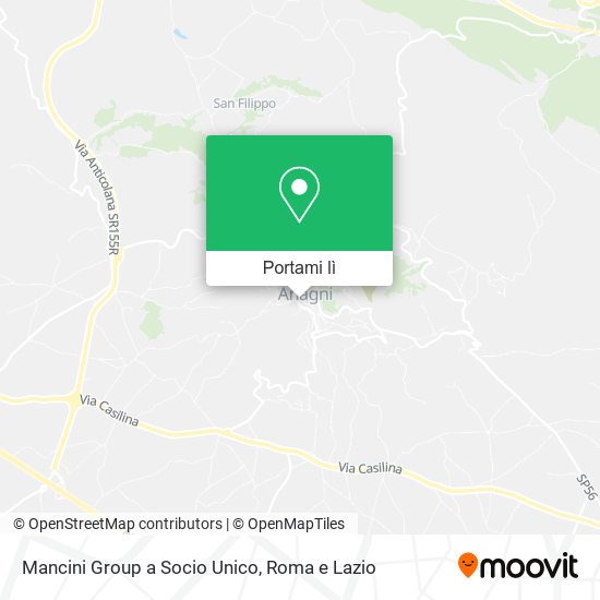 Mappa Mancini Group a Socio Unico