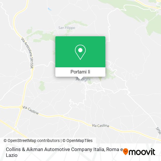 Mappa Collins & Aikman Automotive Company Italia