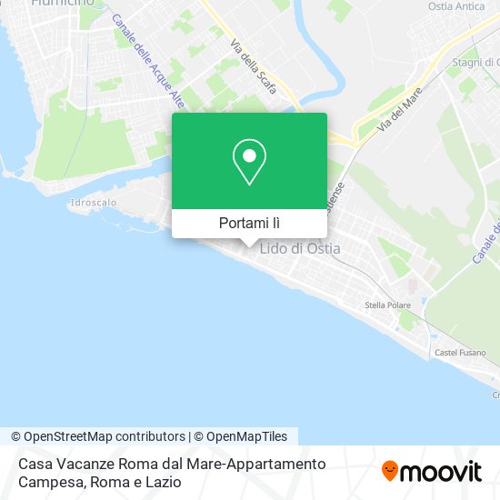 Mappa Casa Vacanze Roma dal Mare-Appartamento Campesa