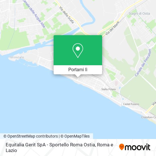 Mappa Equitalia Gerit SpA - Sportello Roma Ostia