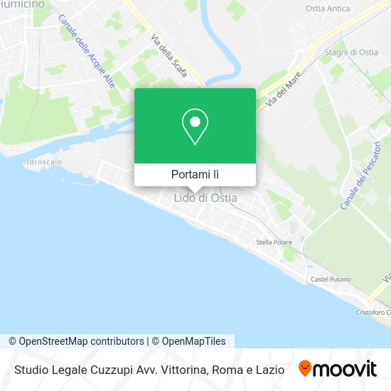 Mappa Studio Legale Cuzzupi Avv. Vittorina