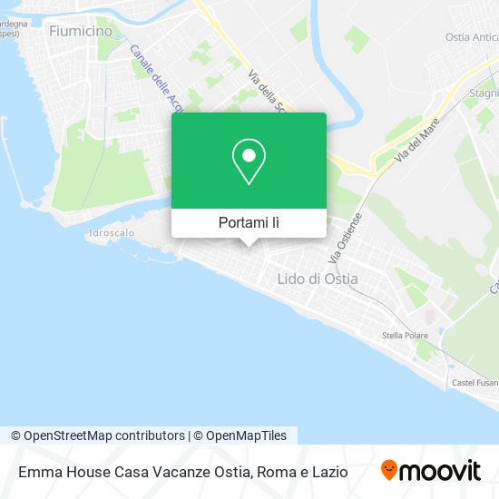 Mappa Emma House Casa Vacanze Ostia