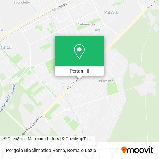 Mappa Pergola Bioclimatica Roma