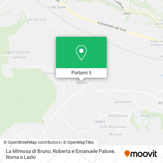 Mappa La Mimosa di Bruno, Roberta e Emanuele Palone