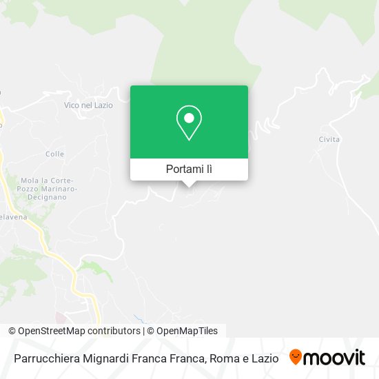 Mappa Parrucchiera Mignardi Franca Franca