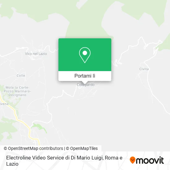 Mappa Electroline Video Service di Di Mario Luigi