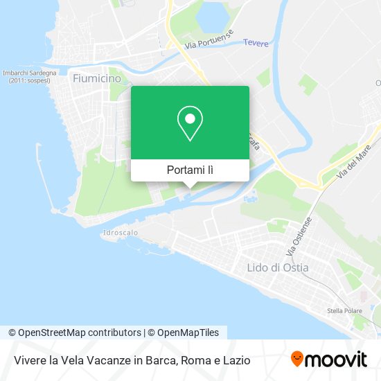 Mappa Vivere la Vela Vacanze in Barca