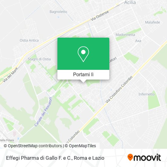 Mappa Effegi Pharma di Gallo F. e C.