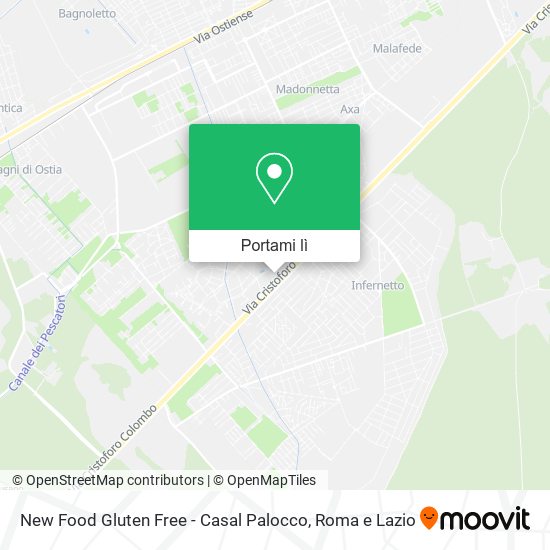 Mappa New Food Gluten Free - Casal Palocco