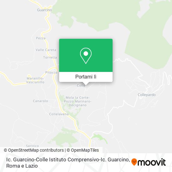 Mappa Ic. Guarcino-Colle Istituto Comprensivo-Ic. Guarcino