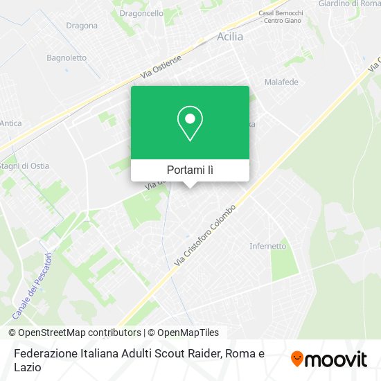 Mappa Federazione Italiana Adulti Scout Raider
