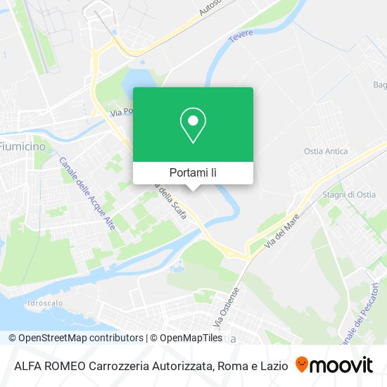 Mappa ALFA ROMEO Carrozzeria Autorizzata