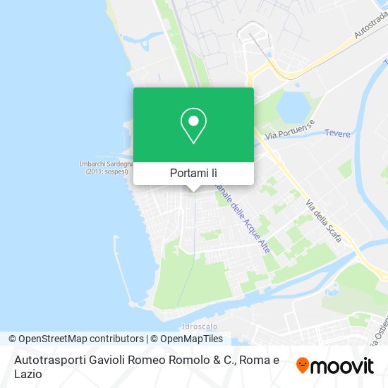 Mappa Autotrasporti Gavioli Romeo Romolo & C.