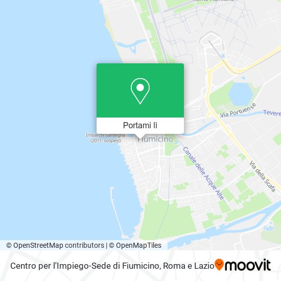 Mappa Centro per l'Impiego-Sede di Fiumicino