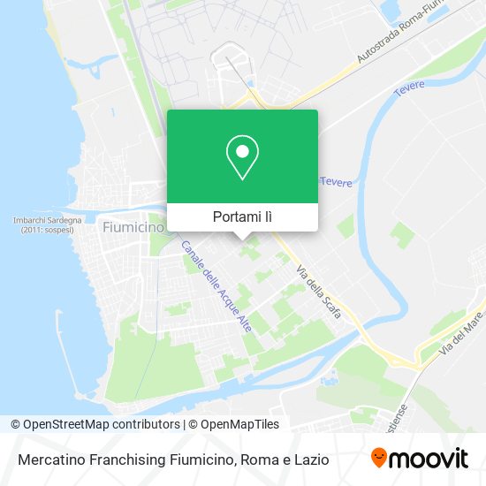 Mappa Mercatino Franchising Fiumicino