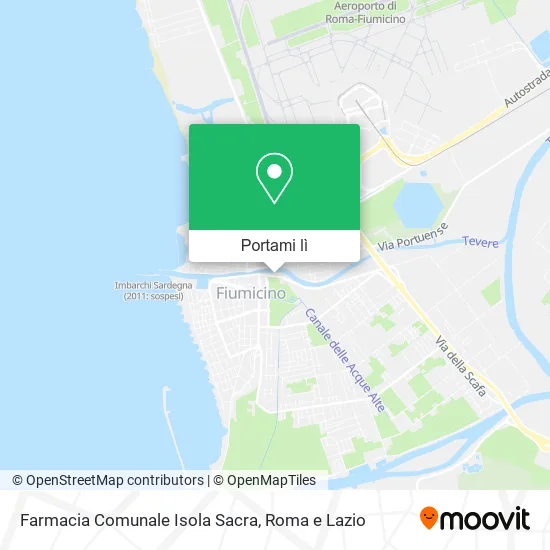 Mappa Farmacia Comunale Isola Sacra