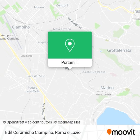 Mappa Edil Ceramiche Ciampino