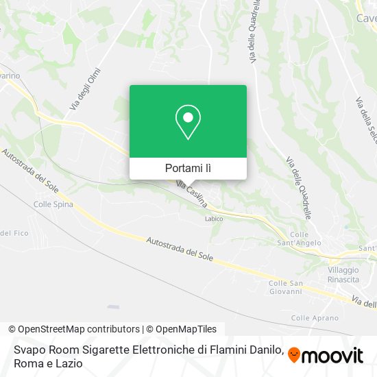 Mappa Svapo Room Sigarette Elettroniche di Flamini Danilo