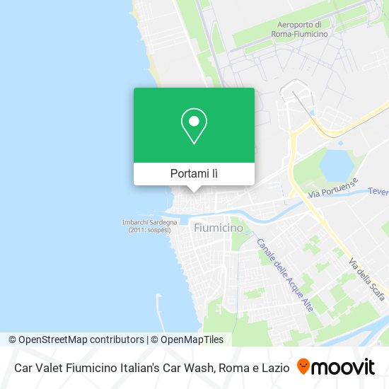 Mappa Car Valet Fiumicino Italian's Car Wash