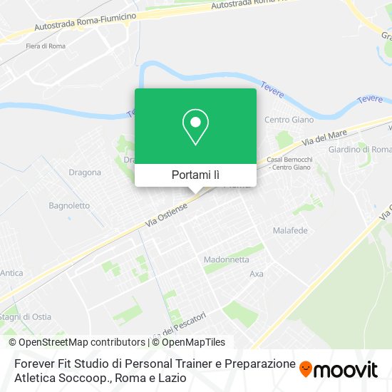 Mappa Forever Fit Studio di Personal Trainer e Preparazione Atletica Soccoop.