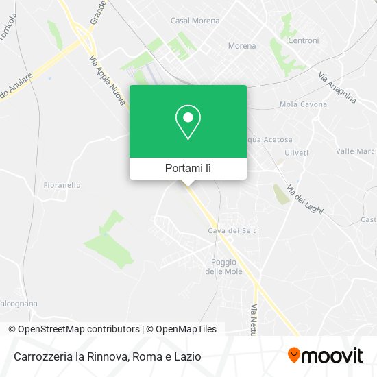 Mappa Carrozzeria la Rinnova
