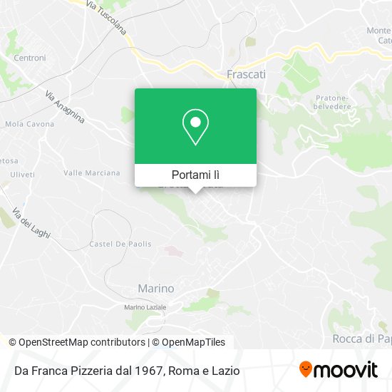 Mappa Da Franca Pizzeria dal 1967