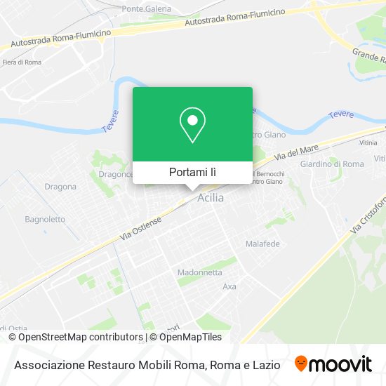 Mappa Associazione Restauro Mobili Roma