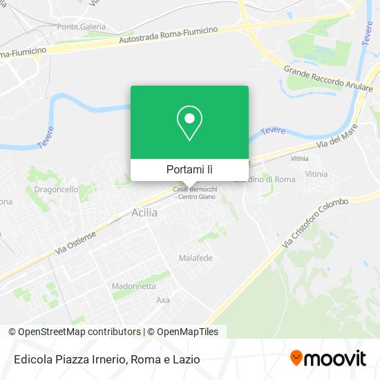 Mappa Edicola Piazza Irnerio