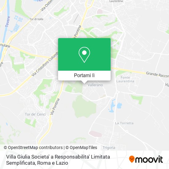 Mappa Villa Giulia Societa' a Responsabilita' Limitata Semplificata