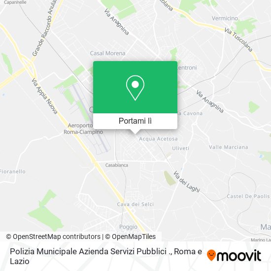 Mappa Polizia Municipale Azienda Servizi Pubblici .