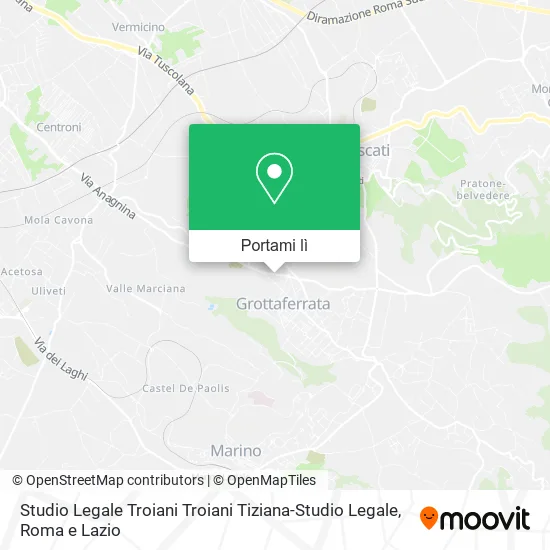 Mappa Studio Legale Troiani Troiani Tiziana-Studio Legale