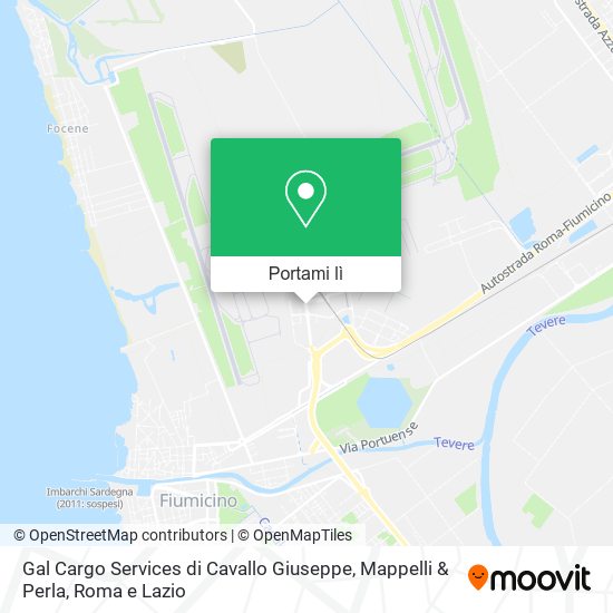 Mappa Gal Cargo Services di Cavallo Giuseppe, Mappelli & Perla
